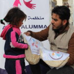 Bread Distribution for Displaced Syrian Families in Tariq Complex, Northern Syria